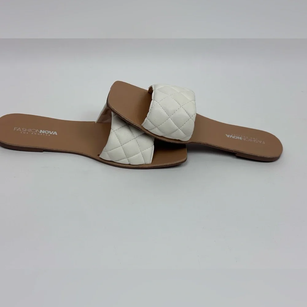 Fashion Nova Women's Unapologetic Flat Sandal